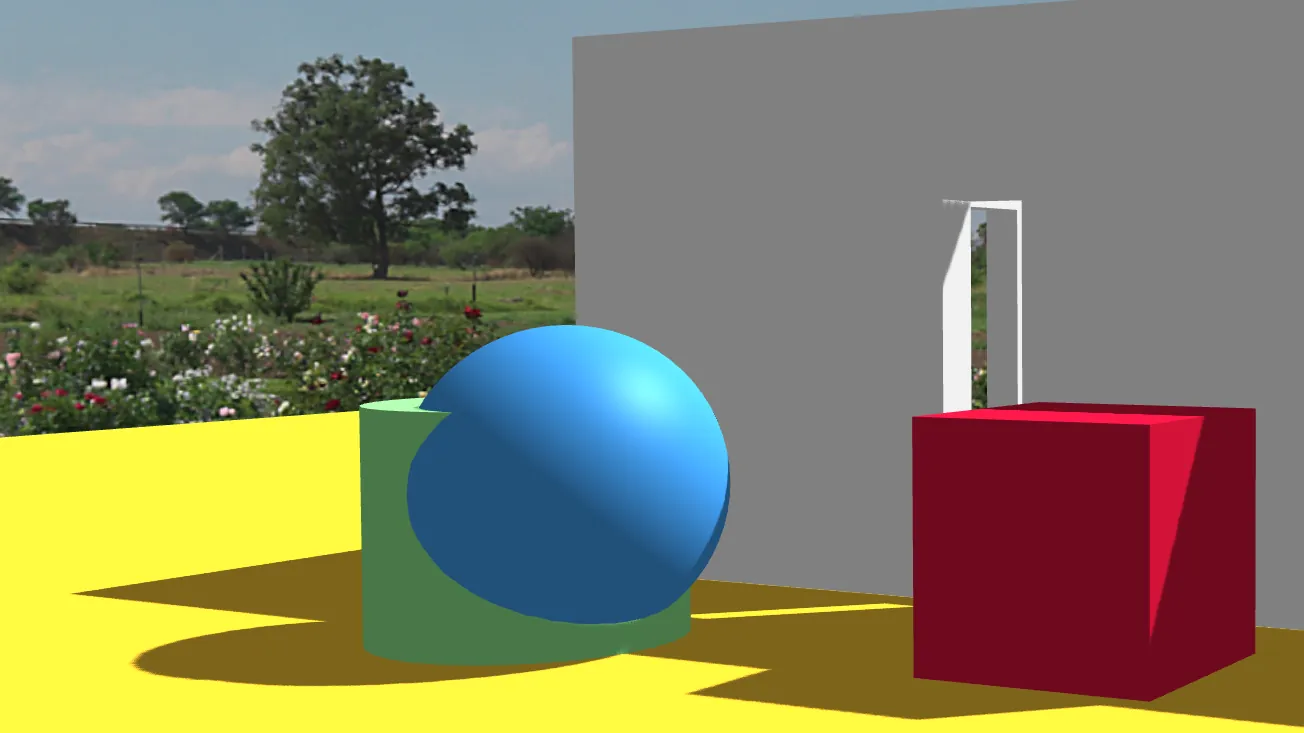 3d drag with garden environment