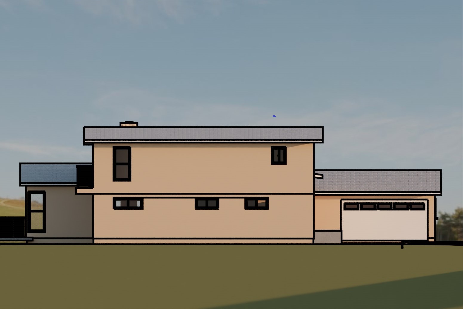 CAD to cartoon -- variable-width outlining in 3D...